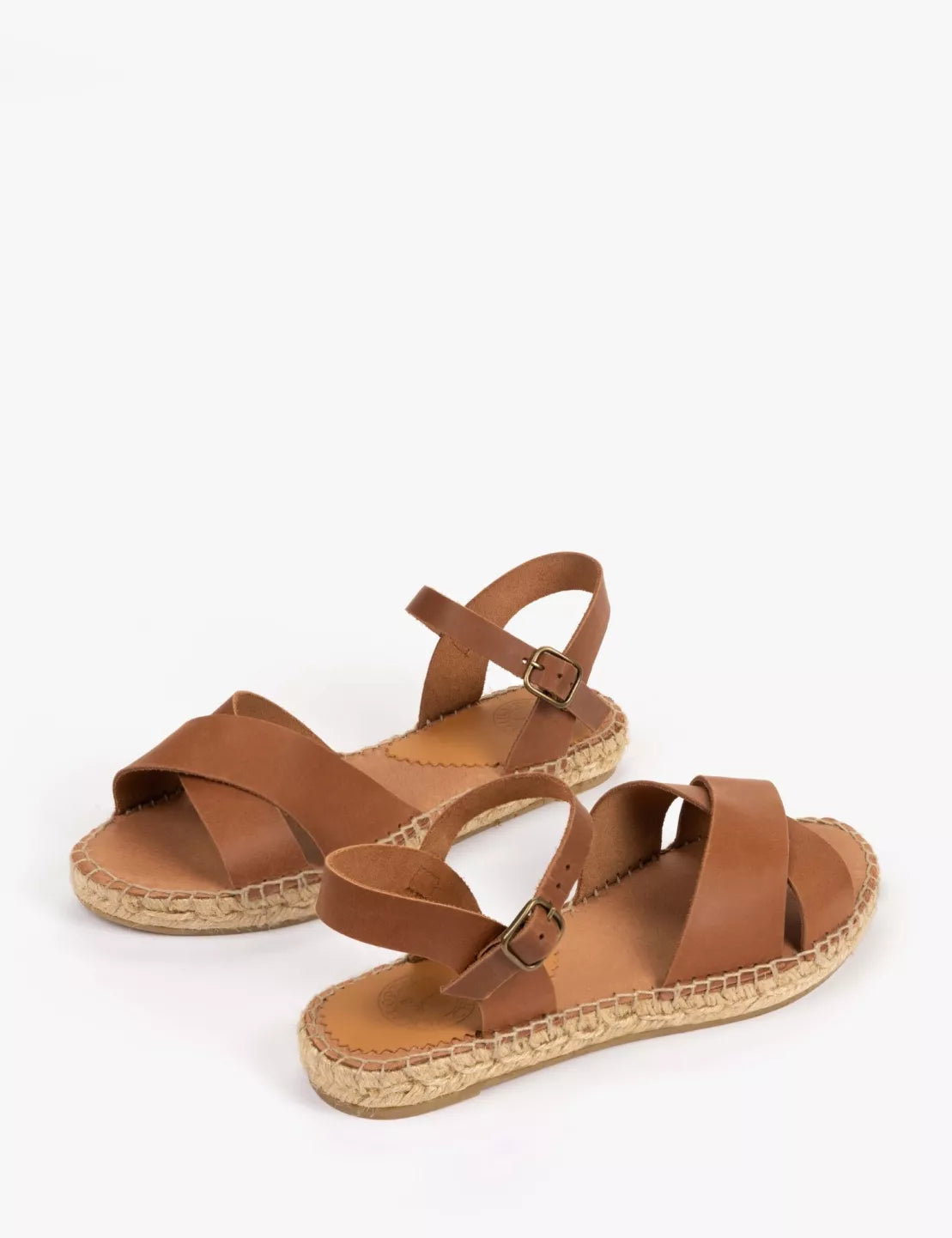 Penelope Chilvers Tan Campo Leather Espadrille #Colour_Tan