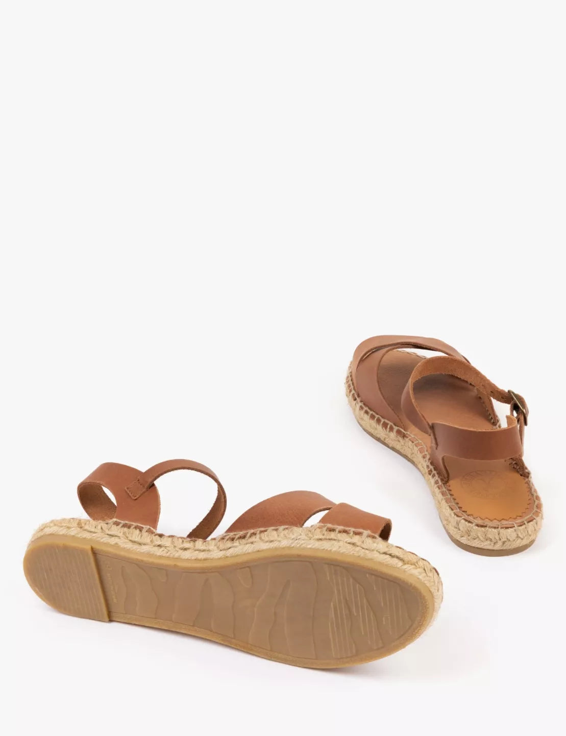 Penelope Chilvers Tan Campo Leather Espadrille #Colour_Tan