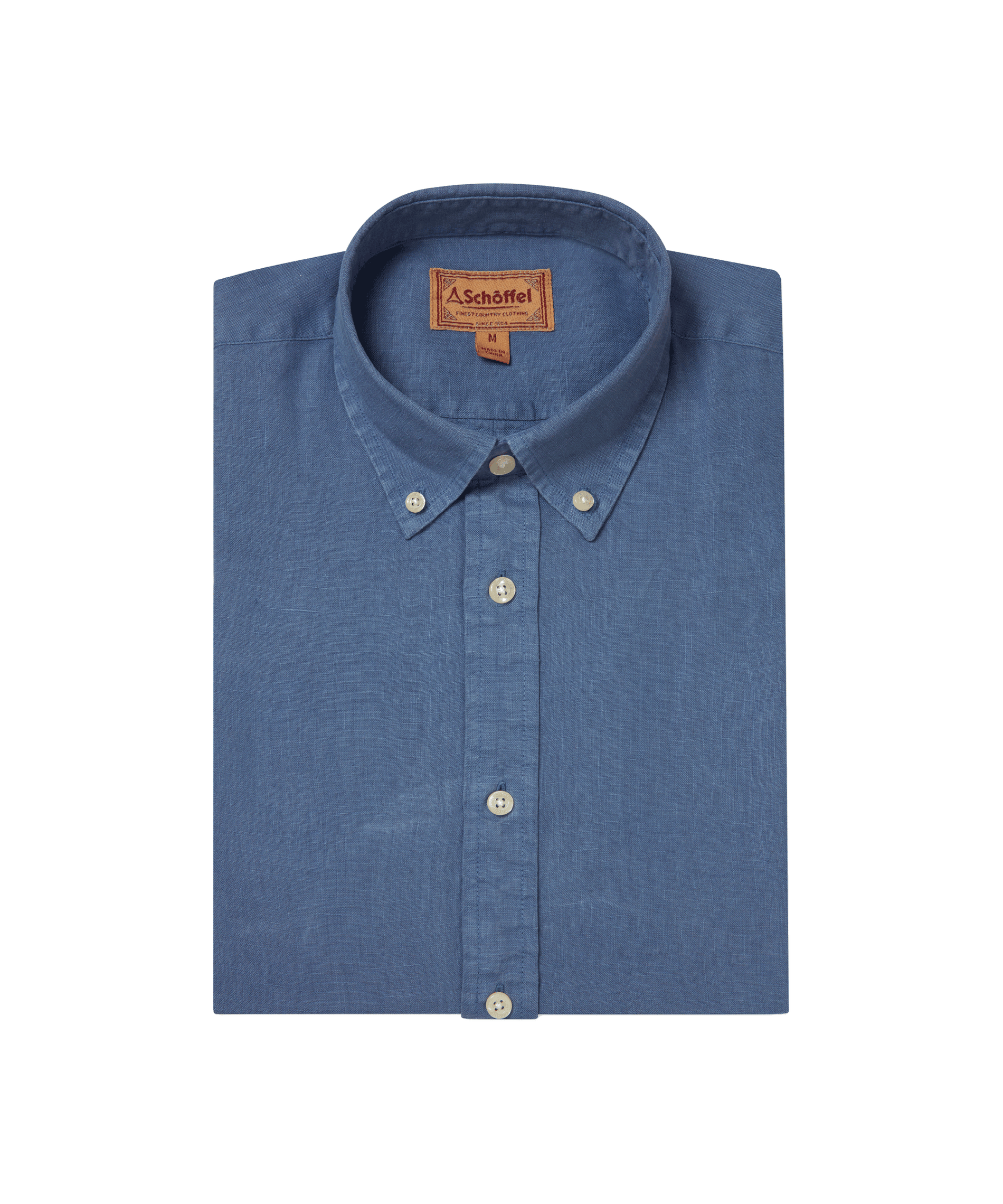 Schoffel French Navy Walsingham Linen Shirt #Colour_French Navy