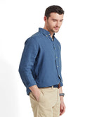Schoffel French Navy Walsingham Linen Shirt #Colour_French Navy