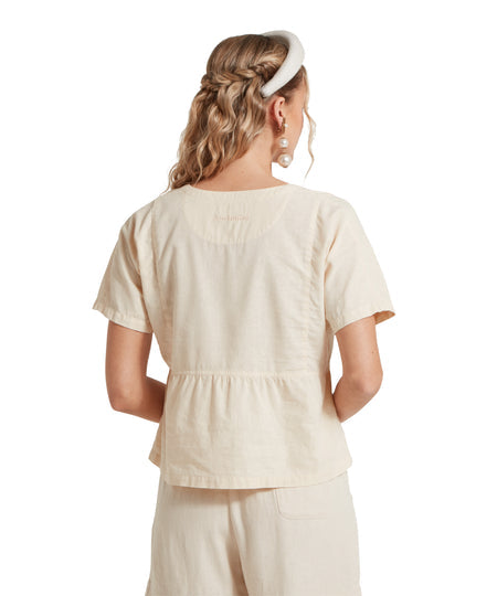 Schoffel Oat Lavenham Linen Top #Colour_Oat