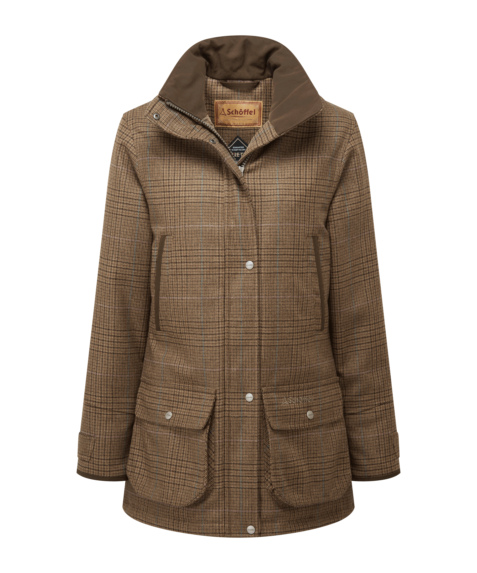Schoffel Womens Ptarmigan Tweed Coat #Colour_Teviot Tweed