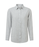 Schoffel Blue Stripe Salthouse Linen Shirt #Colour_Blue Stripe
