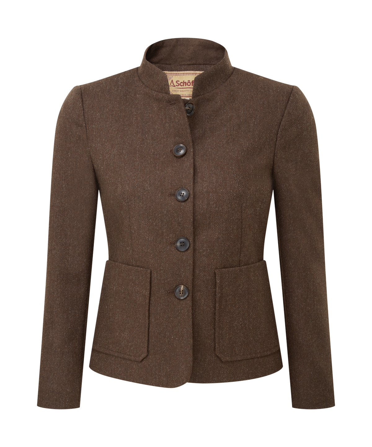 Schoffel St Abbs Tweed Blazer #Colour_Chocolate Herr Tweed