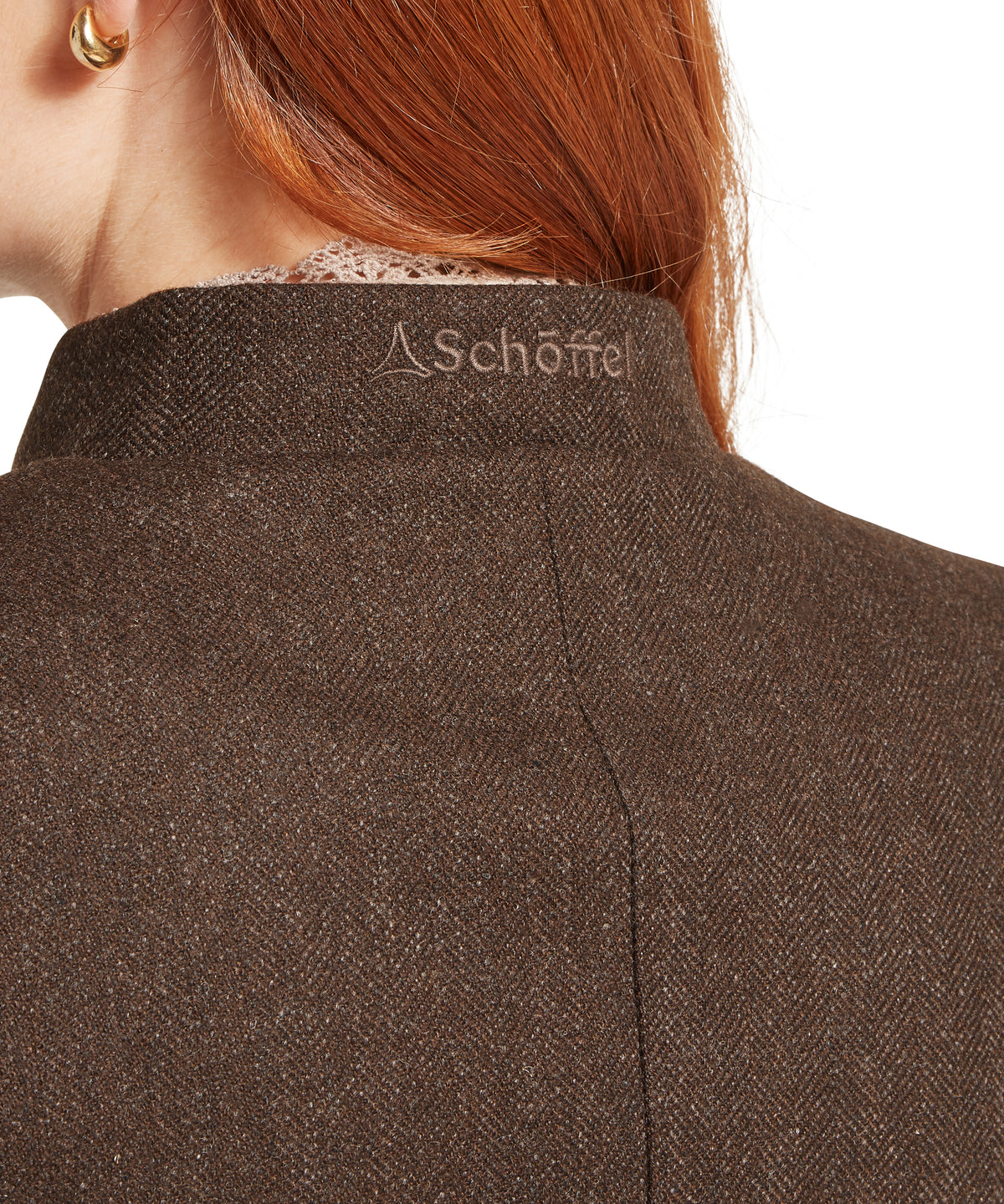 Schoffel St Abbs Tweed Blazer #Colour_Chocolate Herr Tweed