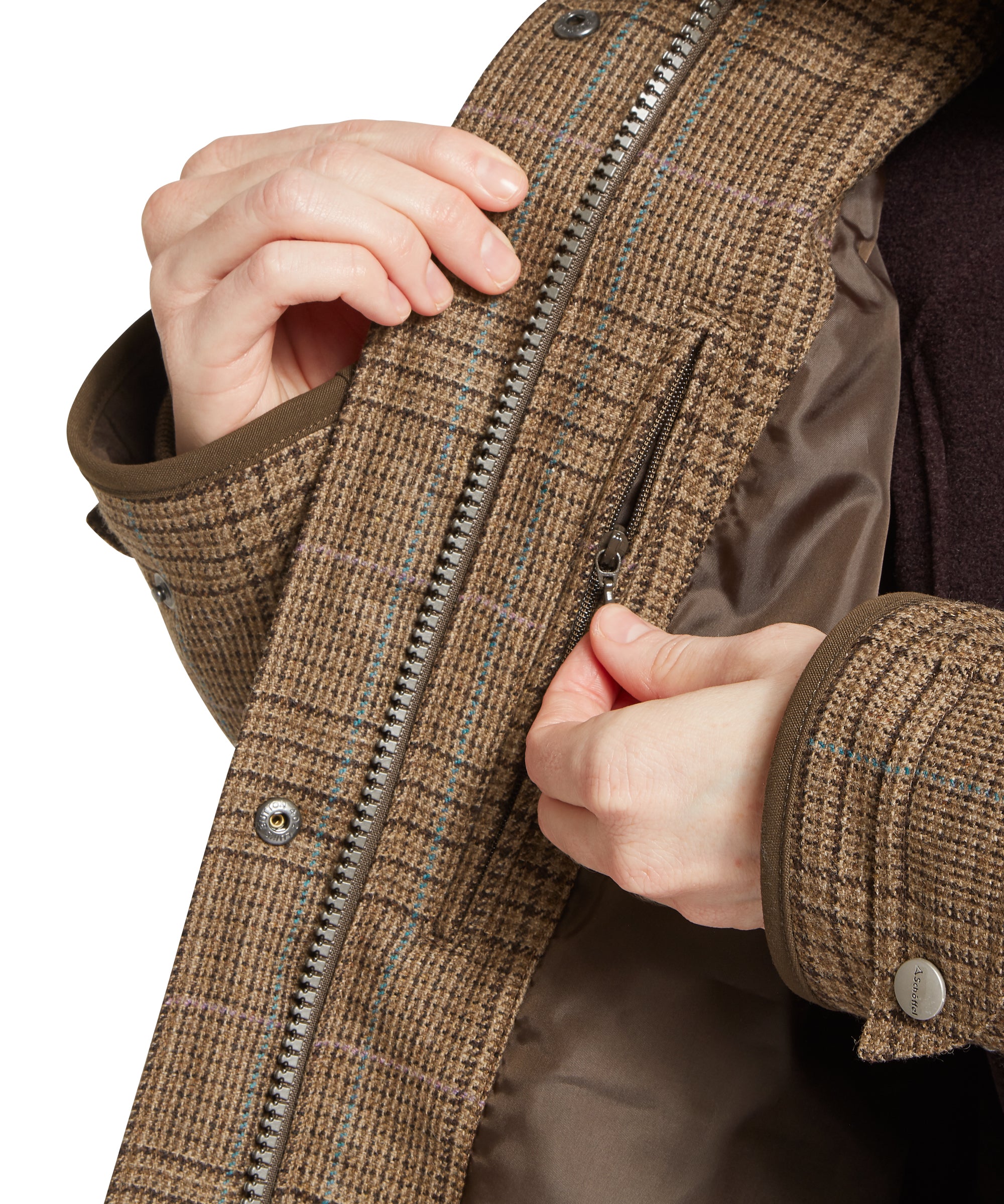 Schoffel Womens Ptarmigan Tweed Coat #Colour_Teviot Tweed
