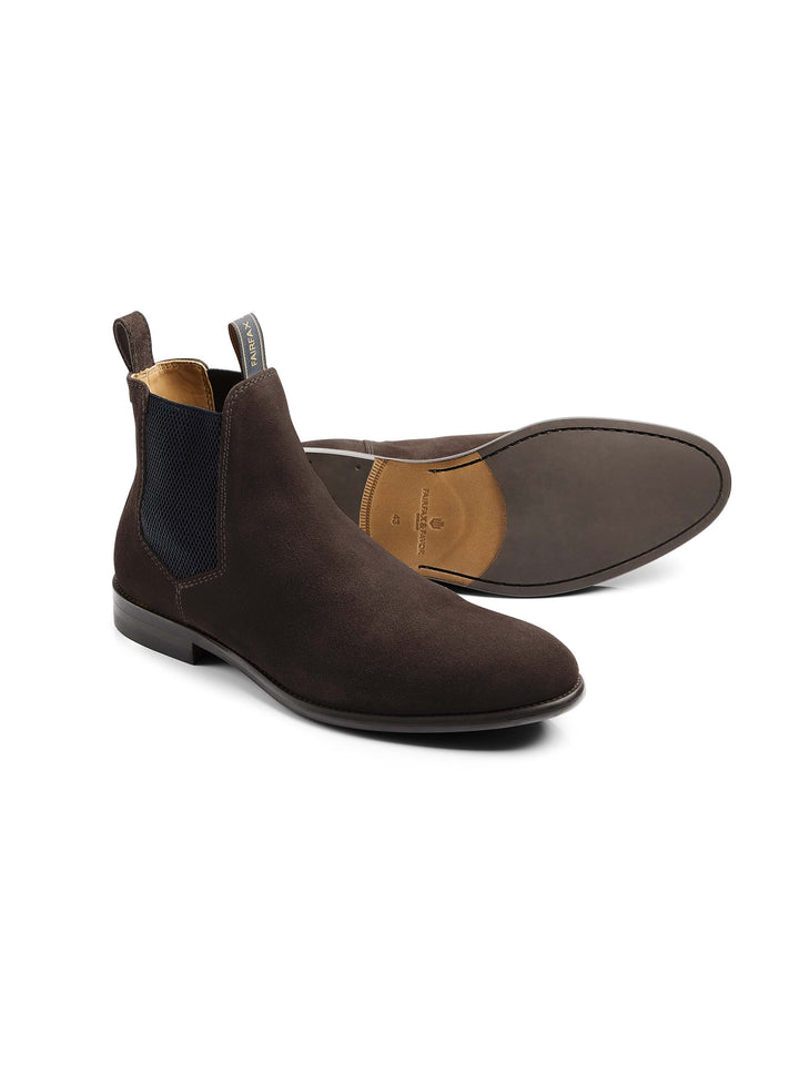 Fairfax & Favor Chocolate Mens Chelsea Boot #Colour_Chocolate