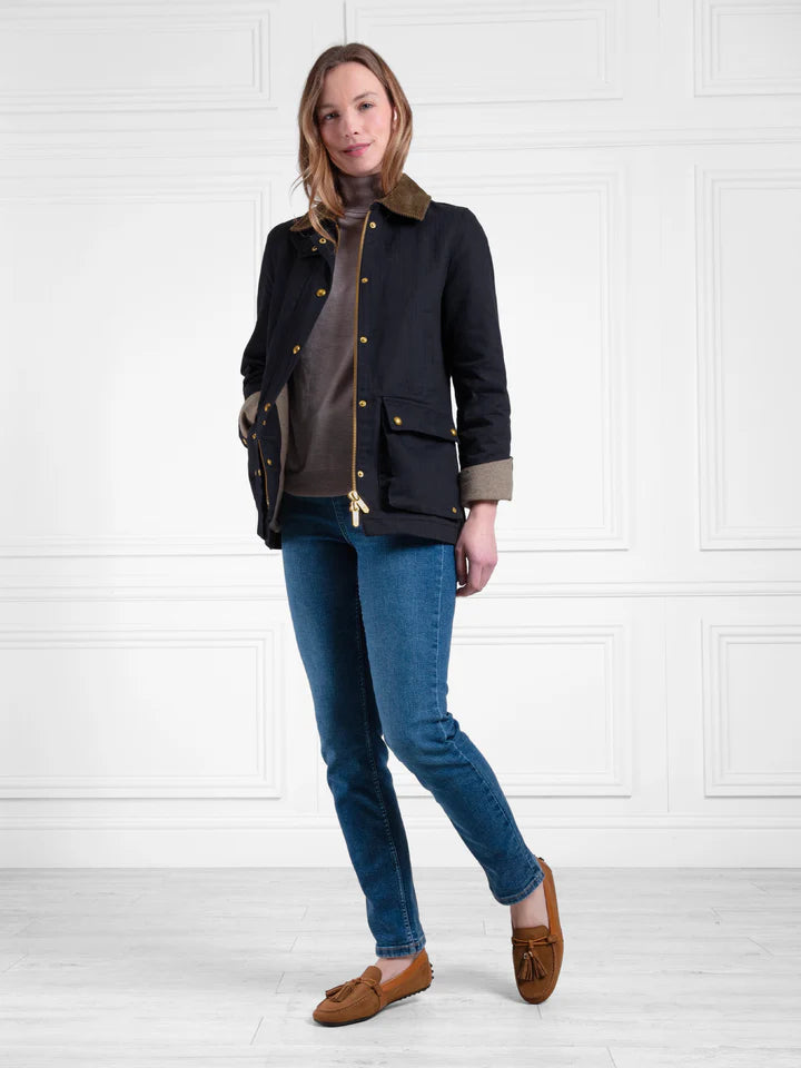 Fairfax & Favor Olivia Wax Jacket #Colour_Indigo