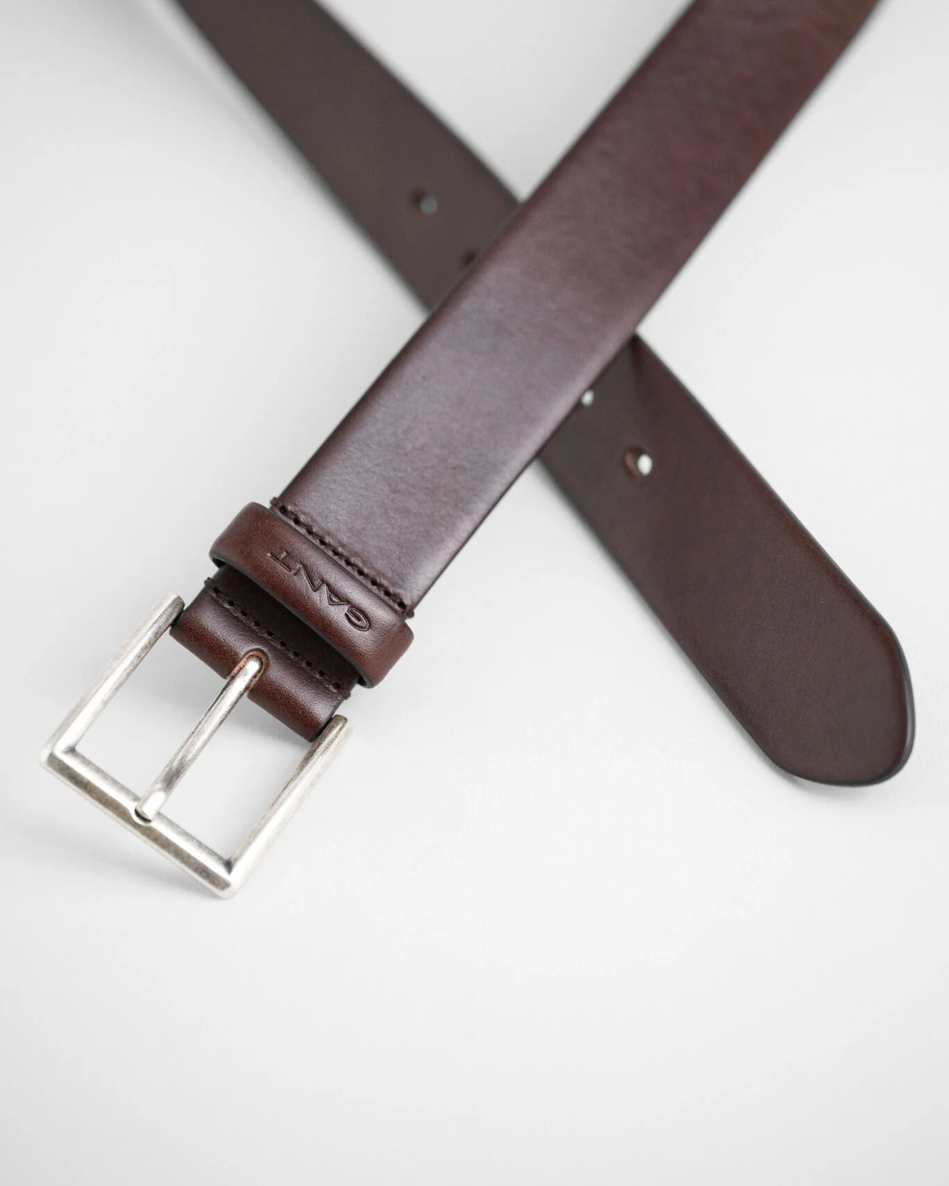 GANT Classic Leather Belt #Colour_Rich Brown