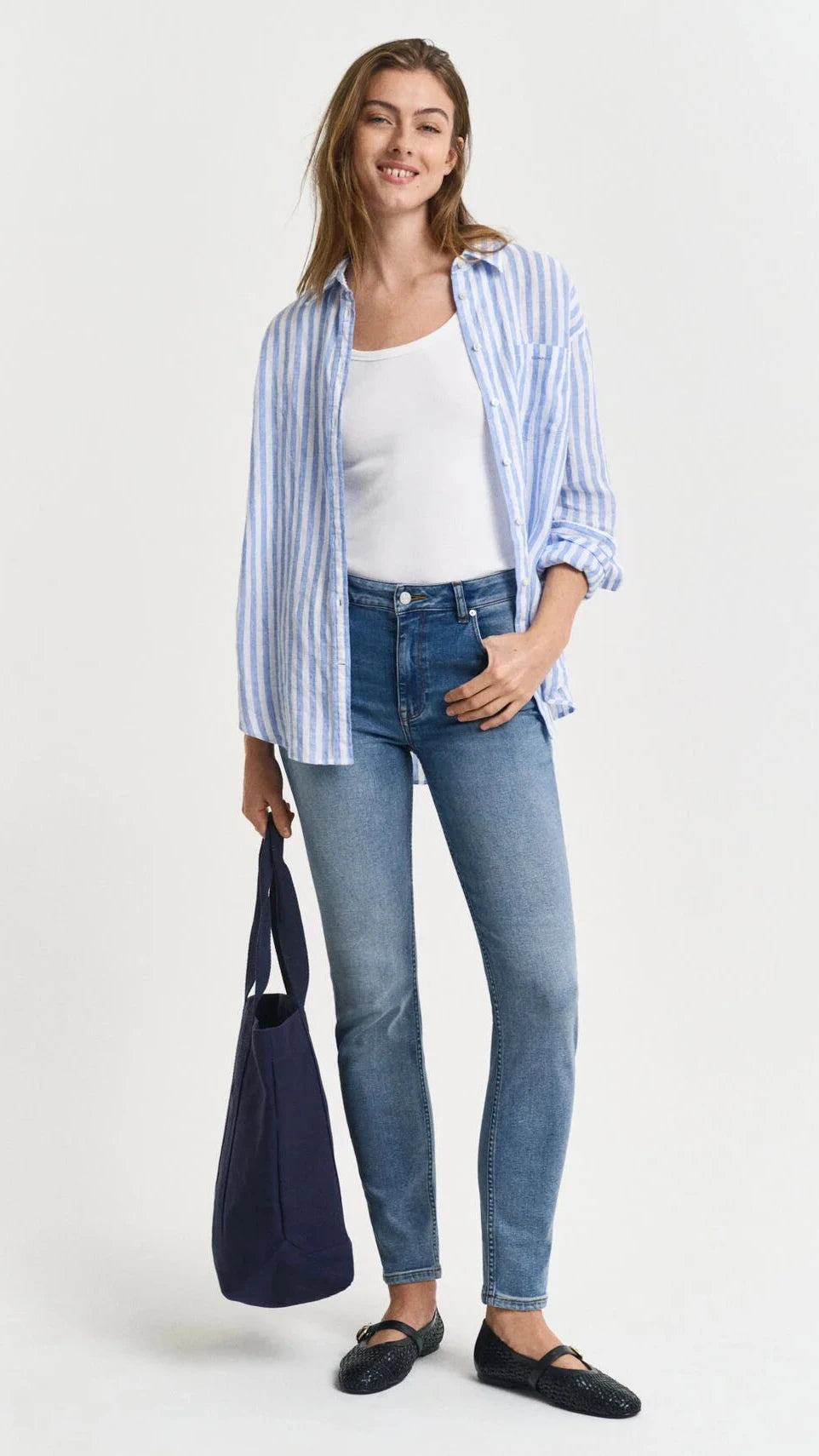 GANT Slim Stretch Jeans #Colour_Light Blue Worn In