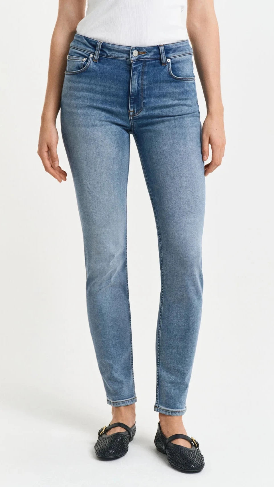 GANT Slim Stretch Jeans #Colour_Light Blue Worn In
