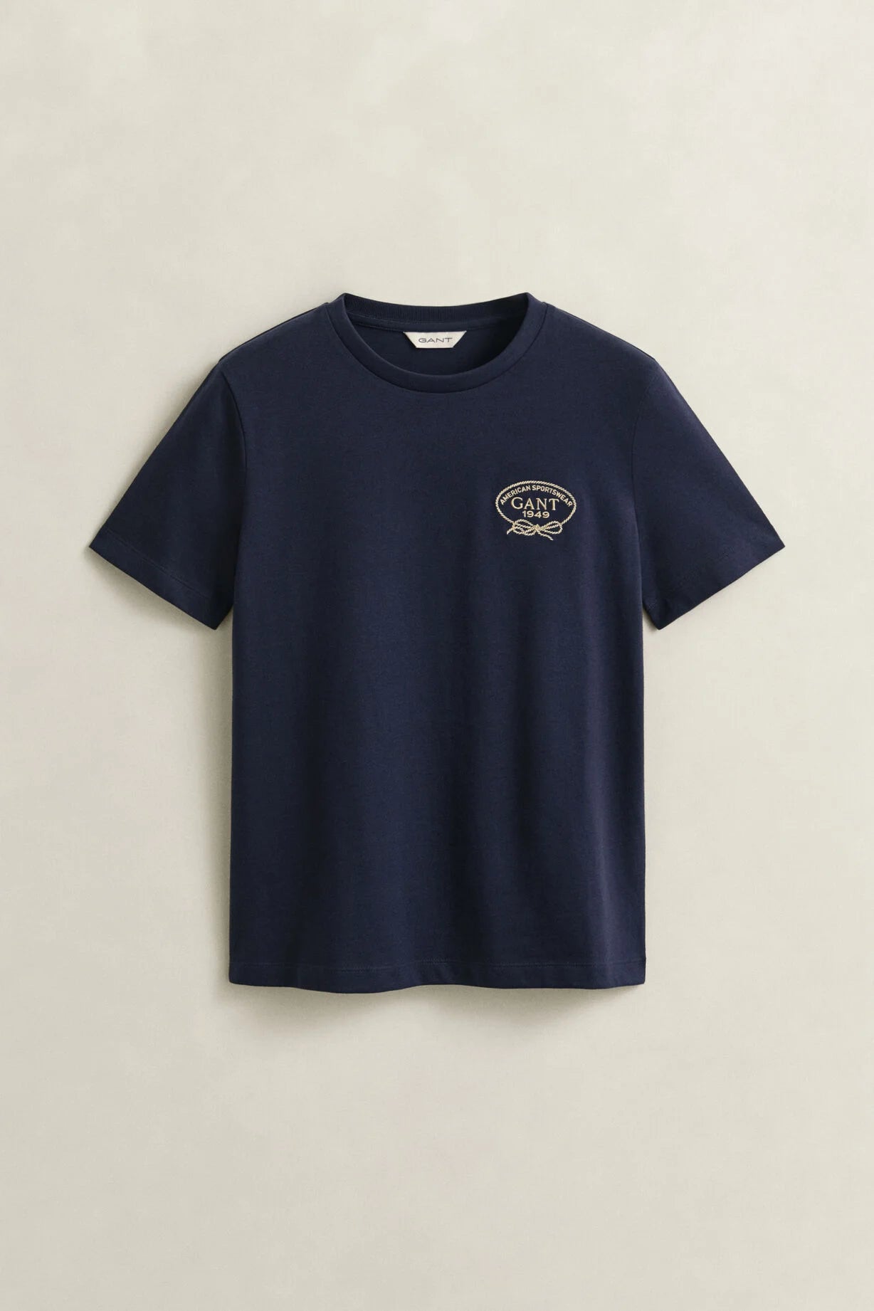 GANT Evening Blue Rope Graphic SS T-Shirt #Colour_Evening Blue
