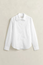 GANT White Reg CTN Frill Collar Shirt #Colour_White