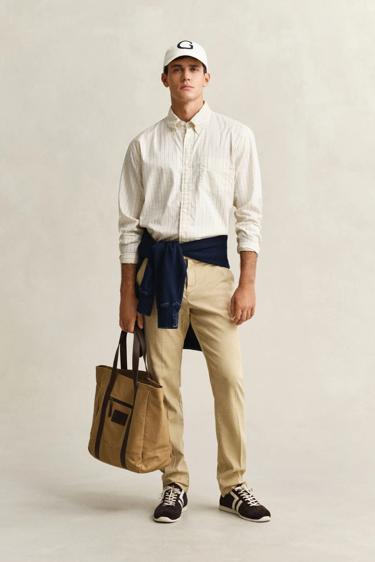 GANT Oat Slim Cotton Linen Chino #Colour_Oat
