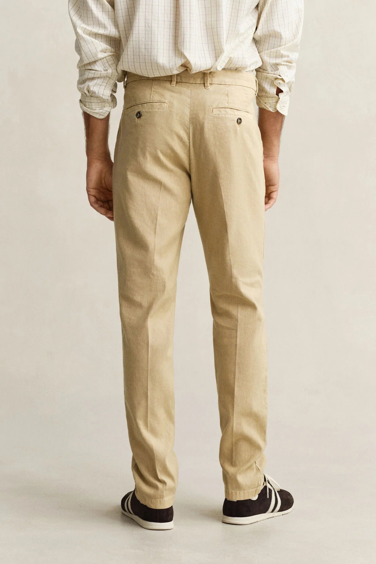 GANT Oat Slim Cotton Linen Chino #Colour_Oat
