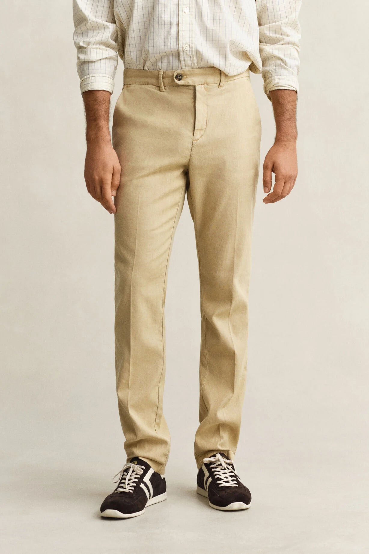 GANT Oat Slim Cotton Linen Chino #Colour_Oat