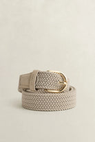 GANT Putty Womens Elastic Braided Belt #Colour_Putty