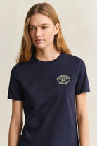 GANT Evening Blue Rope Graphic SS T-Shirt #Colour_Evening Blue