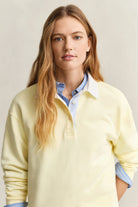 GANT Vanilla Yellow Rugger Sweatshirt #Colour_Vanilla Yellow