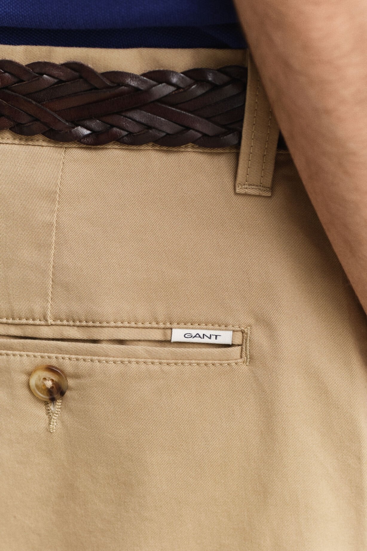 GANT Dark Khaki Reg Classic Chino Shorts #Colour_Dark Khaki