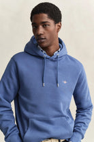 GANT Vintage Blue Reg Shield Hoodie #Colour_Vintage Blue