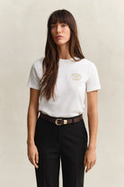 GANT Eggshell Rope Graphic SS T-Shirt #Colour_Eggshell