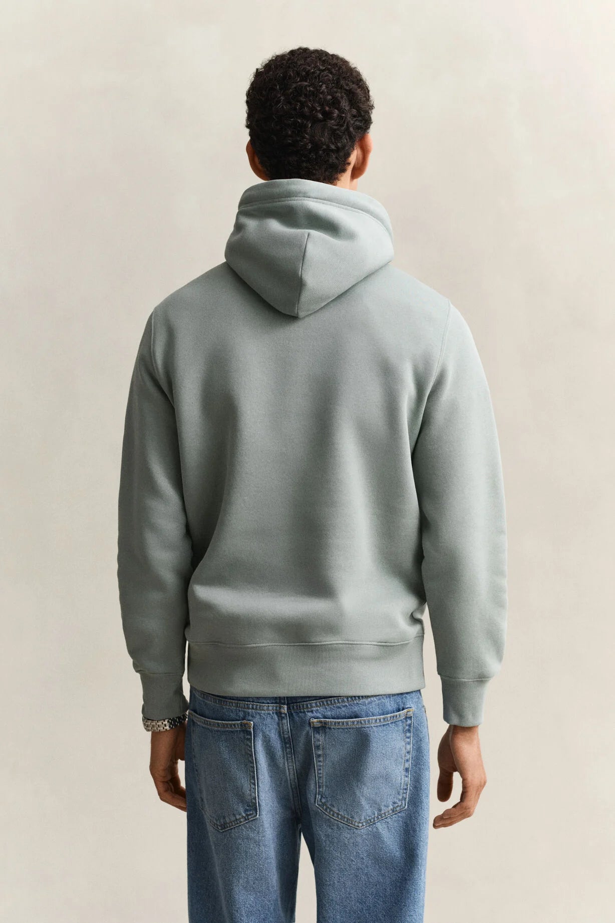 GANT Ceramic Grey Reg Shield Hoodie #Colour_Ceramic Grey