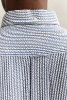 GANT Vintage Blue Reg Seersucker Stripe Shirt #Colour_Vintage Blue