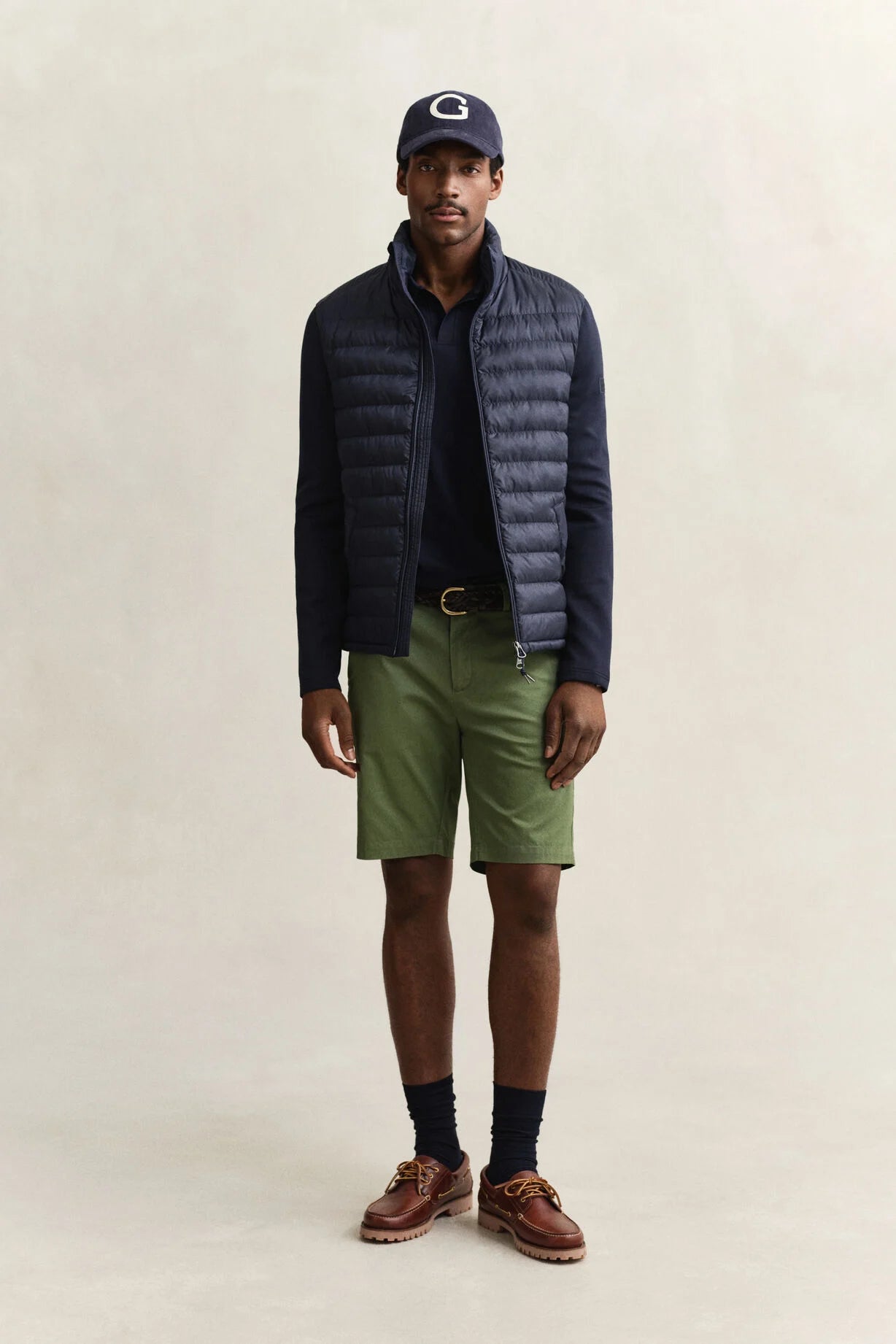 GANT Evening Blue Hybrid Jacket #Colour_Evening Blue