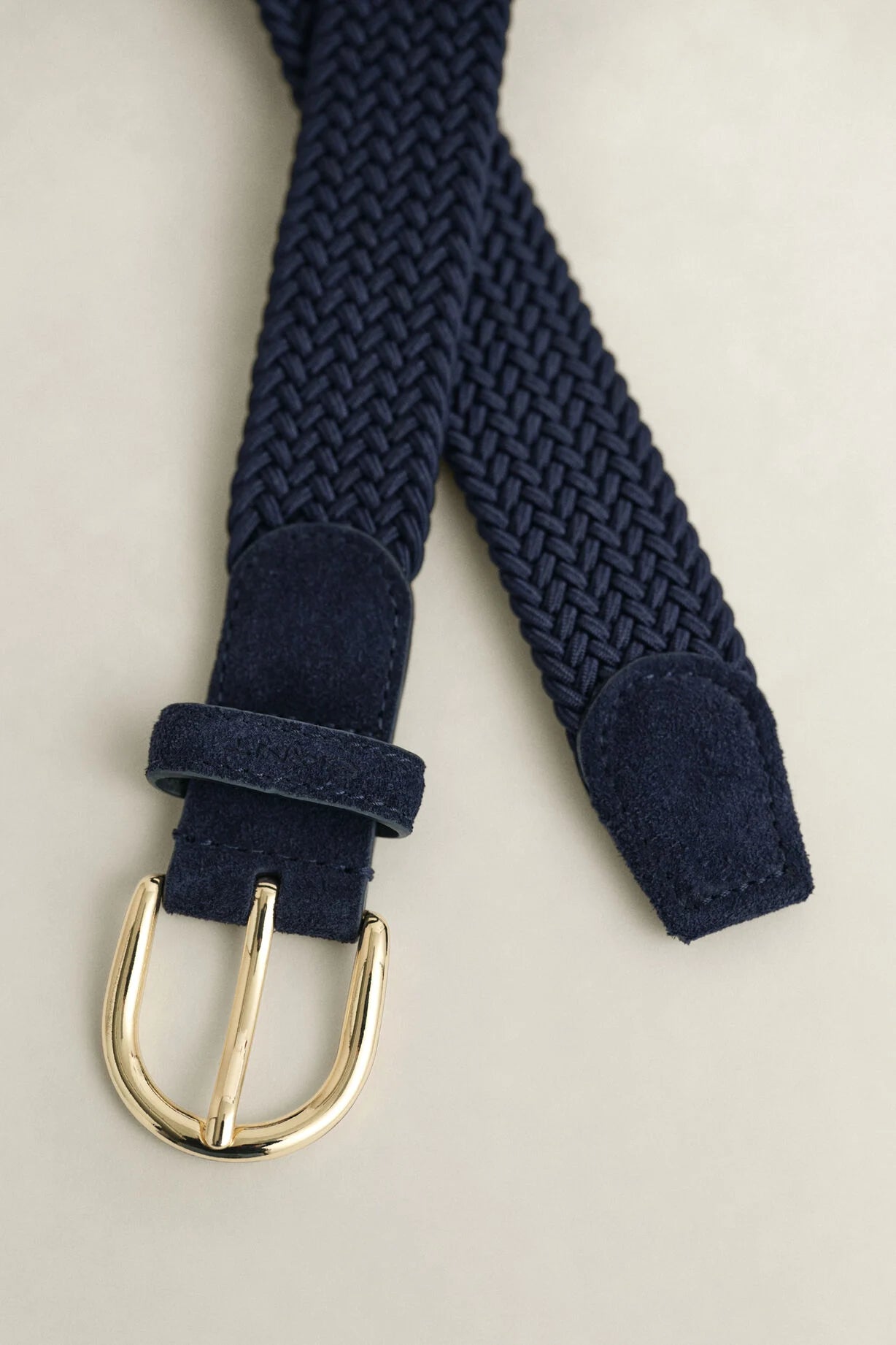 GANT Marine Womens Elastic Braided Belt #Colour_Marine