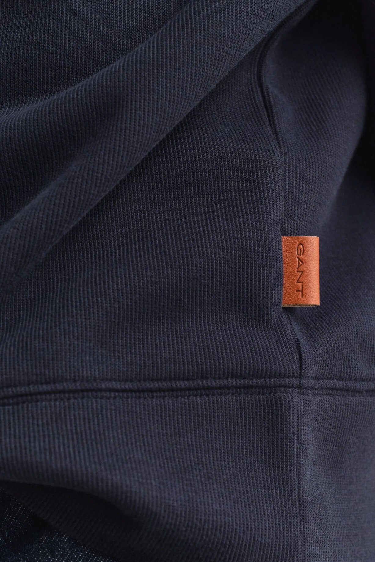 GANT Evening Blue Light Sacker Half Zip #Colour_Evening Blue