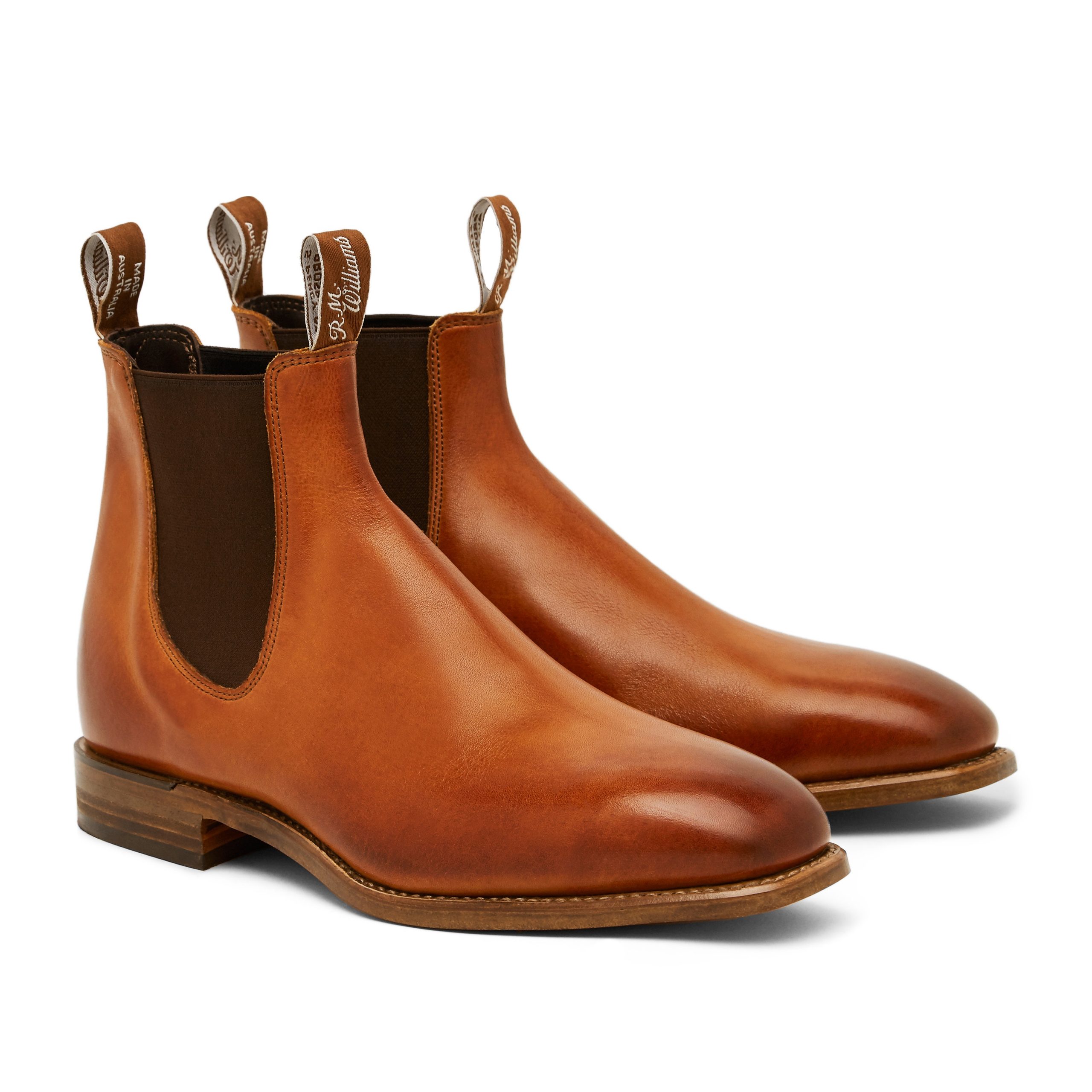 chinchilla boot cognac