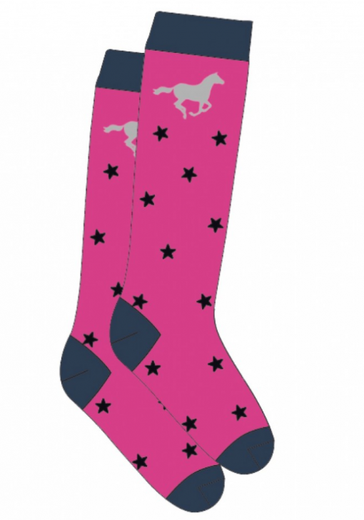 Horka Horse Fun Socks - Pink