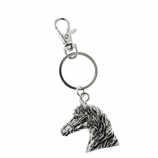 At Home In The Country Keyring - Horse Head