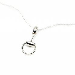 Sterling Silver Snaffle Pendant on Fine Trace Chain