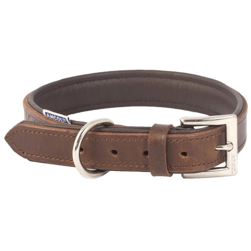 Ancol Vintage Padded Collar - Chestnut - Rufford's Country Lifestyle