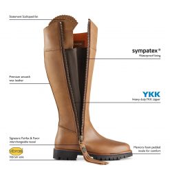 Explorer Leather Boot - Oak