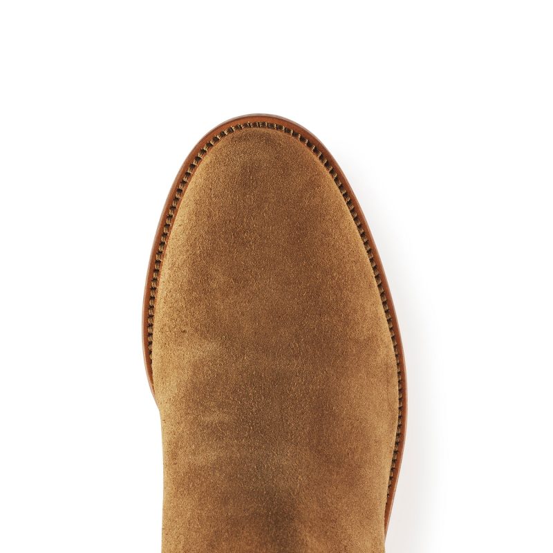 the regina tan suede boot