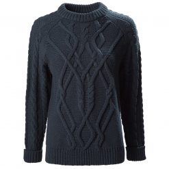 hollie cable knit true navy