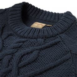 hollie cable knit true navy 4