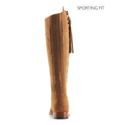 Fairfax & Favor The Regina Suede Boot Sporting Fit - Tan