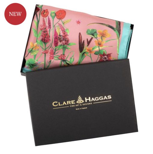 Clare Haggas Classic Scarf - Pastures New Coral