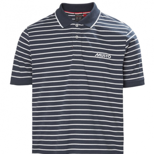 Musto Rhine Stripe Polo Shirt - Navy