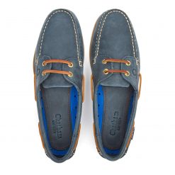 Chatham The Deck II G2 Leather Boat Shoes - Blue