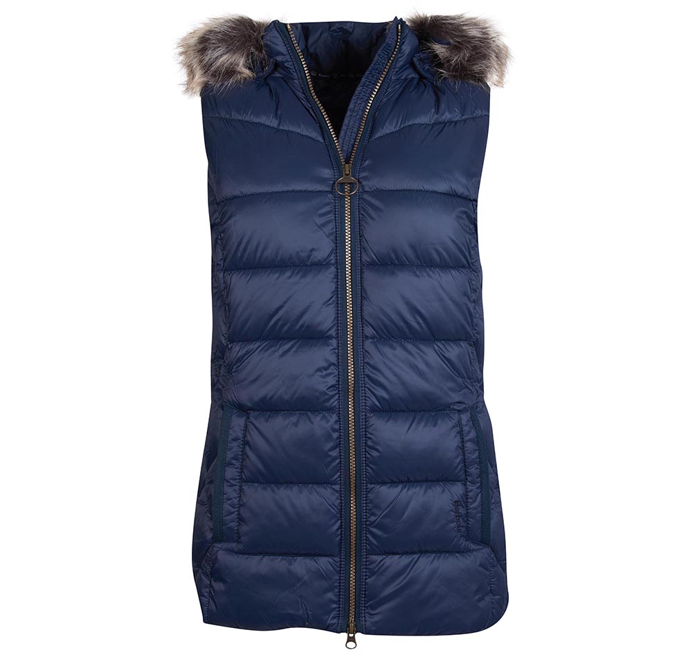 barbour waistcoats ladies navy