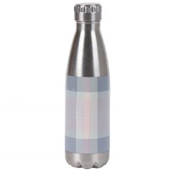 Barbour Tartan Water Bottle - Pink / Grey