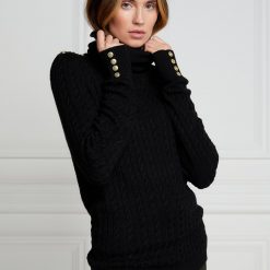 Holland Cooper Seattle Cable Knit - Black