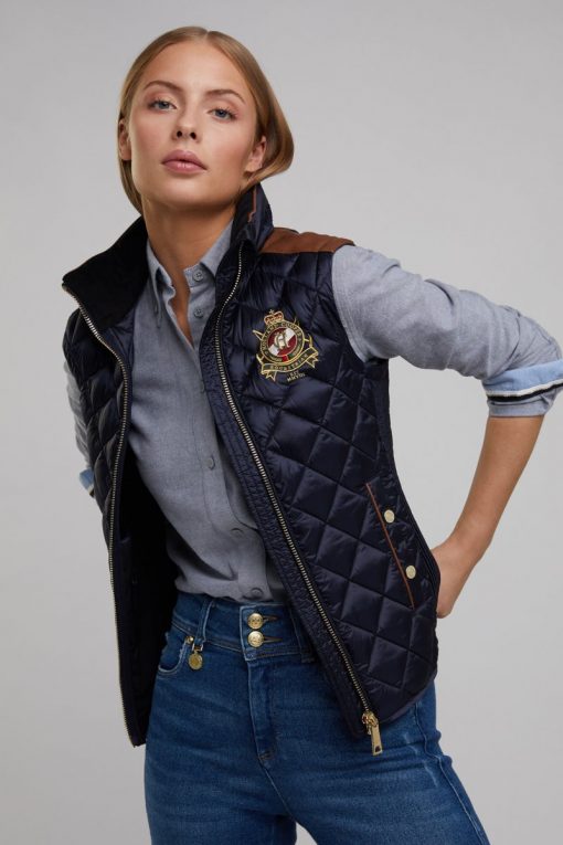 diamond gilet - navy