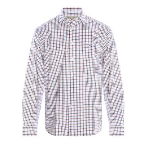 R.M Williams Collins Shirt - Navy / Burgundy / White - Ruffords Country ...