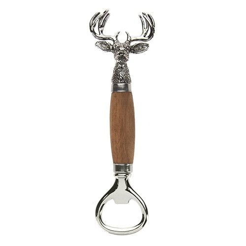 At Home In the Country Bottle Opener - Stag / Wood